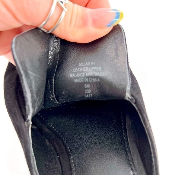 Marc Fisher  black suede slip-on mules size 6 M - Picture 10 of 11